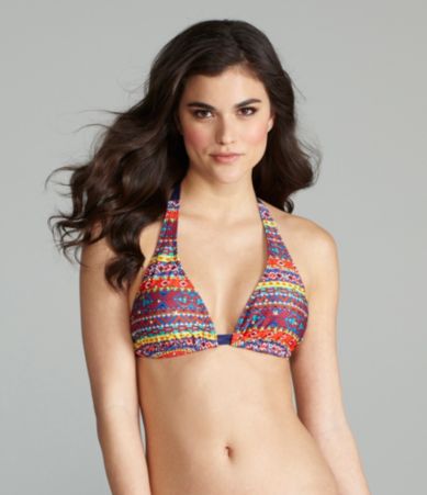 Gianni Bini Swim Tribal Print Halter Top  Dillards 