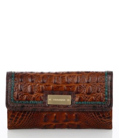 Brahmin Tri-Color Collection Soft Checkbook Wallet