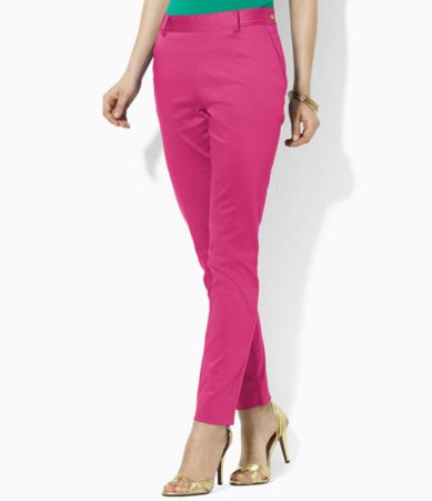Lauren Ralph Lauren Aglaia Sateen Ankle Pants