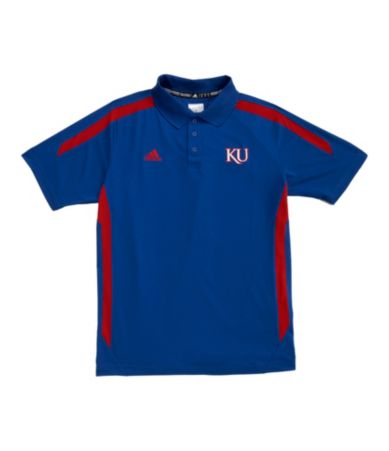 Adidas University of Kansas Sideline Polo Shirt