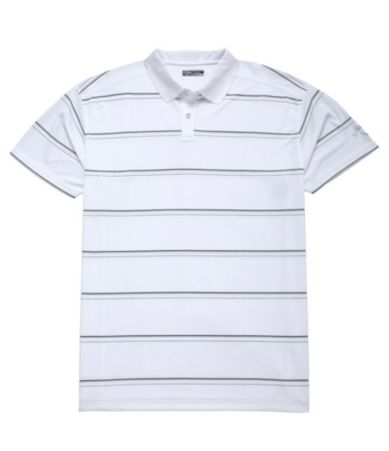 Callaway Big & Tall Razor Mesh Striped Gold Polo Shirt