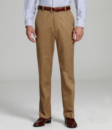 Roundtree & Yorke Flat-Front Ultimate Expander Travel Smart Twill Pants