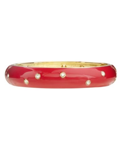 Anna & Ava Crystal Dots Enamel Bangle Bracelet