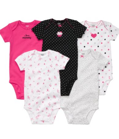 Carter´s Newborn Bodysuit 5 Pack  Dillards 