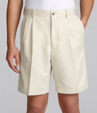 Roundtree & Yorke Big & Tall Microfiber Pleated Expander Shorts