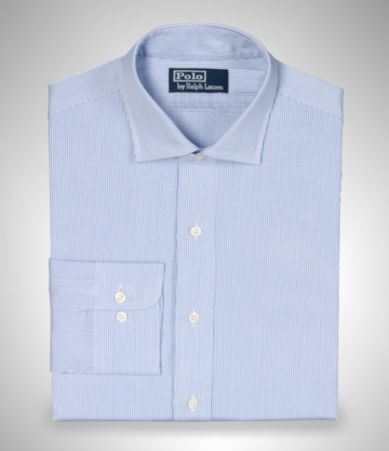 Polo Ralph Lauren Custom-Fit Estate Striped Pinpoint Oxford Dress Shirt