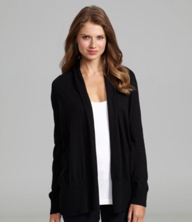 Peter Nygard Ribbed-Trim Cardigan