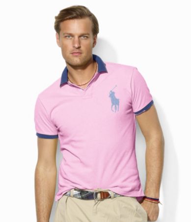 Polo Ralph Lauren Custom-Fit Short-Sleeved Tipped Cotton Mesh Polo Shirt
