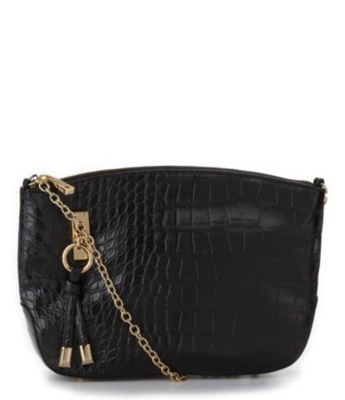 Kate Landry Social Croco Top Zip Cross-Body Bag