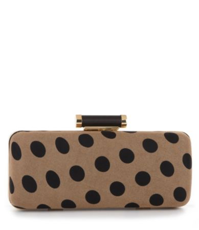 Kate Landry Social Polka Dot Frame Clutch