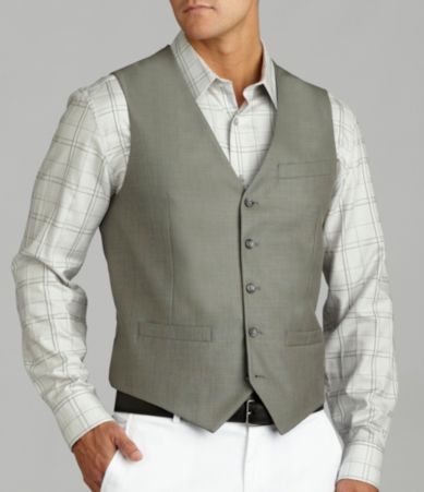 Perry Ellis Solid Vest