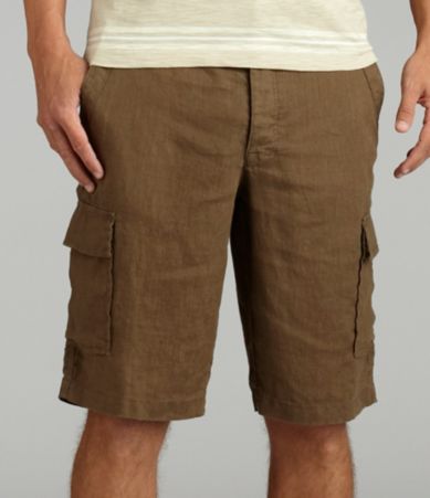 Perry Ellis Linen Cargo Shorts
