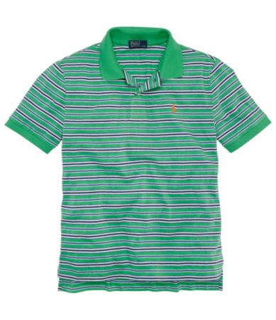 Ralph Lauren Childrenswear 8-20 Bold Striped Mesh Polo