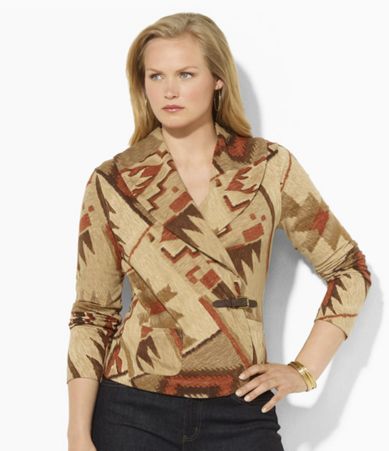 Lauren Ralph Lauren Woman Shawl Collar Buckled Cardigan  Dillards 