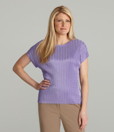 TanJay Petites Zigzag Pleated Shell