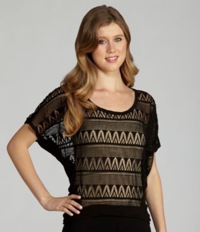 Eyeshadow Open-Knit Butterfly Top