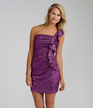 Teeze Me One-Shoulder Ruffle Dress