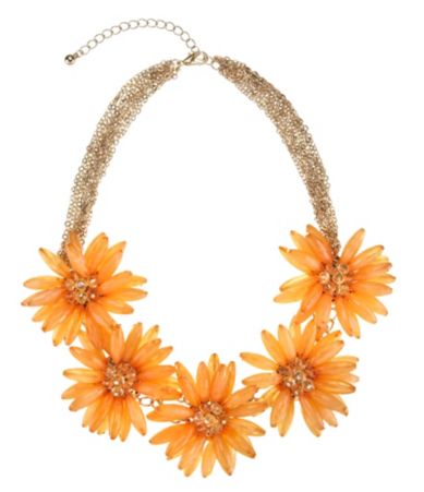 Natasha Accessories Flower Statement Necklace