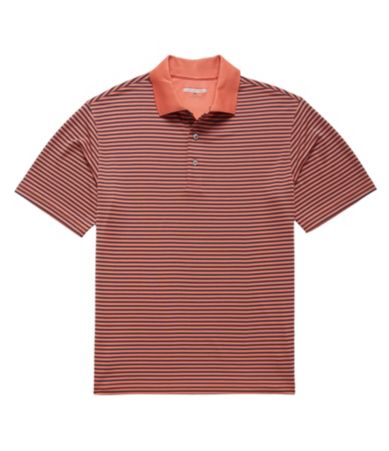 Roundtree & Yorke Big & Tall Performance Stripe Polo Shirt