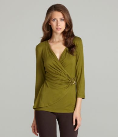 Jones New York Signature Surplice V-Neck Top