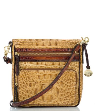 Brahmin Praline Tri-Color Collection Cleo Cross-Body Bag