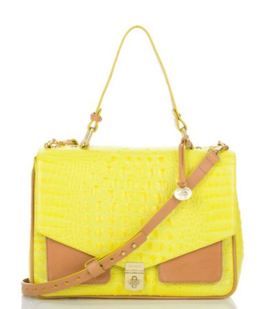 Brahmin Colorblock Nicolette Convertible Satchel