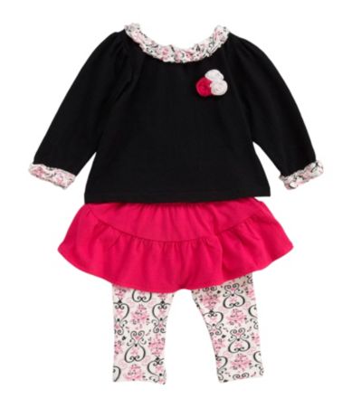 Starting Out Infant Rosette Skeggings Set