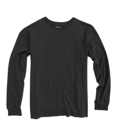 Roundtree & Yorke Solid Long-Sleeve Crewneck Tee