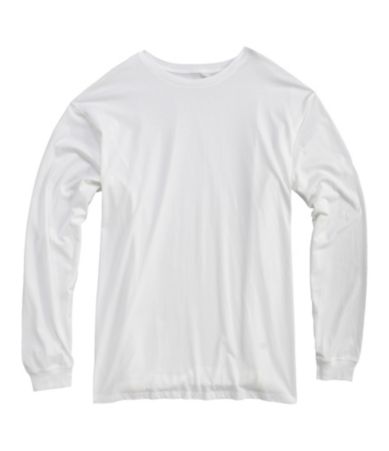 Roundtree & Yorke Solid Long-Sleeve Crewneck Tee