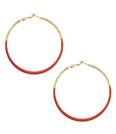 Natasha Accessories Sandust Enamel Drop Earrings