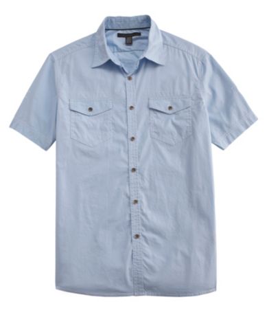 Kenneth Cole New York Double Pocket Woven Shirt