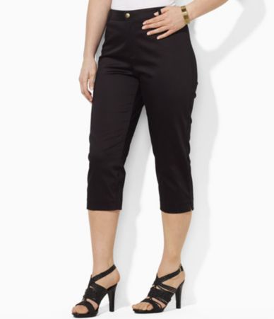 Lauren Ralph Lauren Woman Christelle Stretch Sateen Mid-Calf Pants