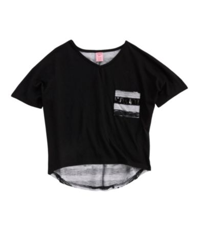 Copper Key 7-16 Striped Sequin-Pocket Top