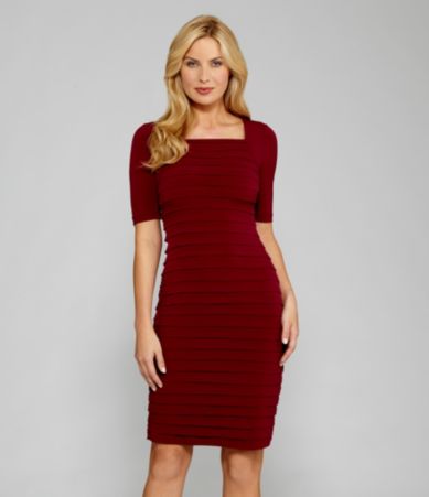 London Times Shutter Tiered Dress