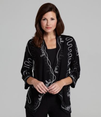 Investments Petites Cascade-Front Cardigan