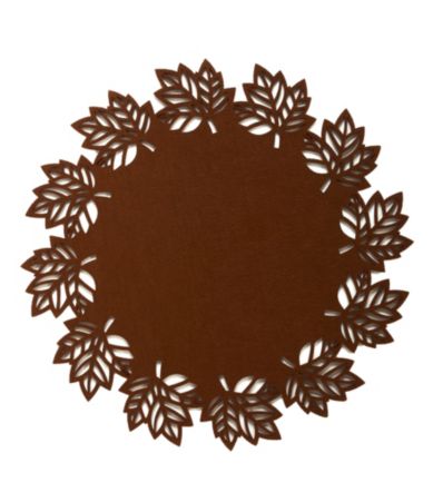 C & F Enterprises Felt Leaf Round Placemat