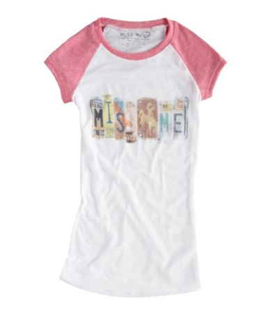 Miss Me Girls 7-16 Miss Me License Plate Tee