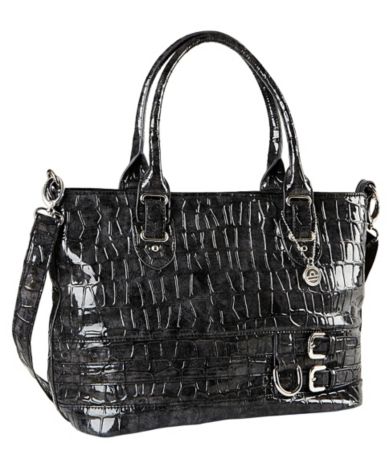 Big Buddha Sally Faux Croc Tote