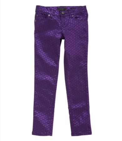 Jessica Simpson Tweenwear 7-16 Daisy Foil Print Skinny Jeans