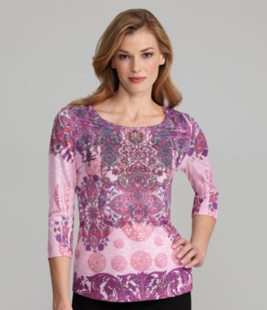 Westbound Scoopneck Sublimation Top  Dillards 