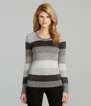 Antonio Melani Taylor Metallic Long-Sleeve Top