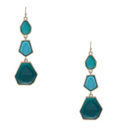 Anna & Ava Neon Geo Trio Drop Earrings