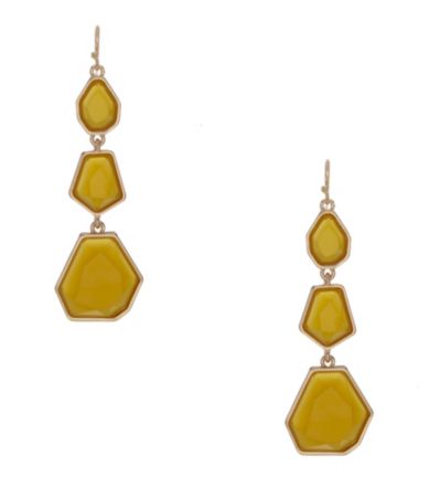 Anna & Ava Neon Geo Trio Drop Earrings