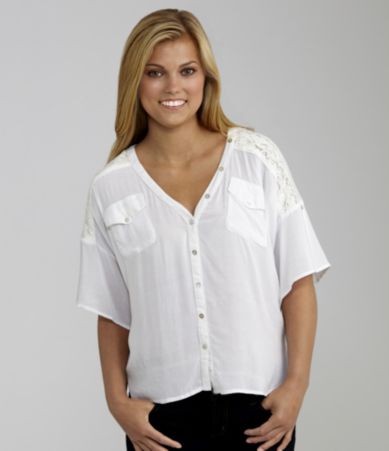 Love 4 Anouka Woven Button Front Top $29.00