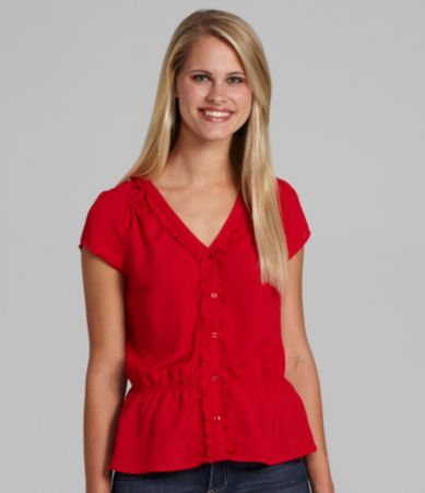 Catch My i Ruffle-Front Top