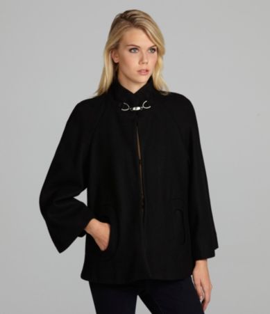 Betsey Johnson Wing-Sleeve Capelet Jacket