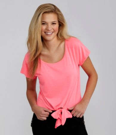 Copper Key Tie-Front Tee