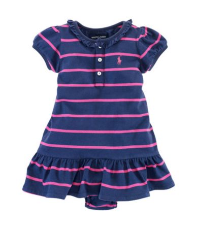 Ralph Lauren Childrenswear Infant Striped Henley Dress