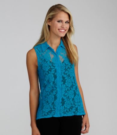 Copper Key Lace Top