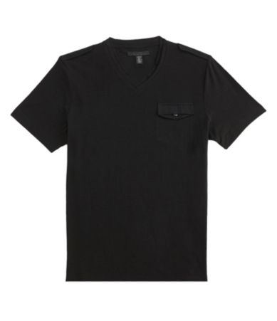 Kenneth Cole New York Double Layer Slub V-Neck Tee